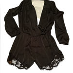 Guess  Satin sophisticated romper Sz S  Evewear Night out Dinner dates Party Photo 0