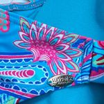 Sunsets California Muse Halter Bikini Top In Caribbean Breeze Blue Size L Photo 4