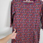 Woolovers Purple and Blue Berry Print Cotton Tunic Dress Size Small Photo 7