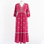 Ba&sh Java Embroidered Midi Dress - Large Photo 1