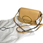 Oscar de la Renta NWT Oath Crochet Raffia Crossbody in Natural Photo 1