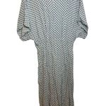 ZARA  Baby Blue Polka Dot Button Front Dress Photo 2