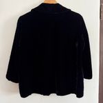 50s Vintage SORORITY HOUSE | Black Velvet 3/4 Sleeve Evening Jacket 12 / Large Photo 4