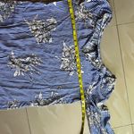 Mlle Gabrielle  Blue‎ and white stripe dress with flowers Photo 12