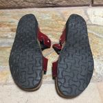 Naot Ashley Rhinestone slide sandals leather burgundy patent 42 11 Red Photo 3