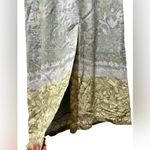 Sigrid Olsen  Green Floral Maxi Dress Size 6 Boho Beach Resort Wear Photo 5