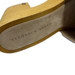 Veronica Beard Hannalee Suede Clog Sandals Heels Slide Wooden Blue Size 10 Photo 11