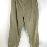 REI Womens Khaki Pants High Waist Straight Leg Cotton Beige Size 12 Tan Photo 0