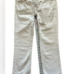 Anthropologie Exclusive Pilcro Classic White Script High-Rise Crop Flares size26 Photo 4
