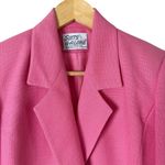 Suits Galore Vintage Pink Cropped Blazer Double‎ Breasted Button Front, Size 4 Photo 1
