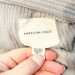 American Eagle Oversized Cozy Sherpa Jacket Shacket Gray XS Photo 2