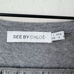 See By Chloe Heather Gray Cotton Modal Blend Mini Dress Photo 8