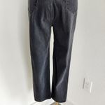 Vintage 90s Liz Claiborne Black Denim High Waisted Tapered Mom Jeans Short 8 Photo 8