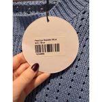 Princess Polly  Blue Peachyo Sweater Oversized Balloon Sleeves Sheer Knit S/M NWT Photo 6