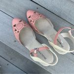 Rialto NEW  Wedge Heels Sandal Campari Espadrille Lace Crochet Design NWOT Photo 3