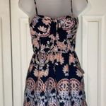 About A Girl  Black Floral Paisley Romper Bow 8 Photo 2