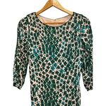 Boden Floral Kelly Green & Pink Four‎ Leaf Clover Sheath Belted Tie Dress US 6R Size 6 Photo 5