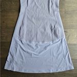 Athleta  Casual Sleeveless Ribbed Lavender Tank Midi Dress Size L Performance Photo 7