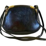 Vintage Meyers Black Leather Studded Satchel Shoulder Bag Purse Photo 2