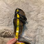 Birkenstock  Mayari Sandals Size 38 Black Toe Loop 7/7.5 Slip On Photo 6