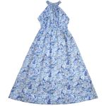 NWT Tuckernuck Hyacinth House Heidi Midi in Blue Floral Cotton High Neck Dress M Size M Photo 3