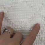 Vintage Heirlooms Sz S Chenille Coverup Swim White Cotton Long Dress Beach Lace Photo 9