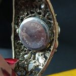 Purple Rhinestone floral vintage cuff watch Photo 7