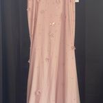 Cinderella Divine Off the Shoulder Floral Mermaid Gown w Sheer Bodice Dusty Rose Photo 6