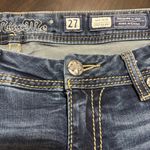 Miss Me  Junior's Medium Wash Slim Beaded Skinny Leg Blue Denim Jeans Size 27 Photo 4