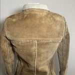 Gap Vintage  2002 Y2K Camel Cognac Tan Brown Sherpa lined jacket size XS Photo 14