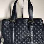Michael Kors Black Leather Quilted Tote Photo 4