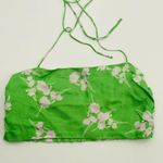 THIRD FORM Rolling Fields Tie Up Bra US Size 2 Green White Floral Photo 2
