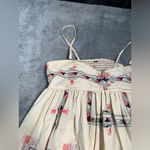 Free People  embroidered Dress small baby doll mini Photo 4