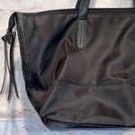 Botkier  Black Nylon Tote Weekender Bag Zipper Travel Carry On Zipper Detail Photo 5