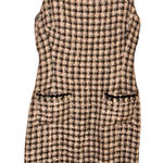 Yves cossette depeche mode vintage plaid tweed sleeveless dress pink black 4 Photo 0