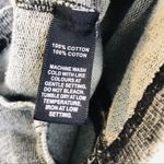 Saks 5th Avenue BLUE Saks Fifth Ave Acid Wash Asymmetric Zip Cotton Knit Jacket Size Small S Photo 4