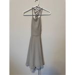 Shop Priceless  backless gray Roxy dress size small  Strappy open back… perfect f Photo 1