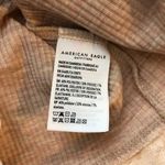 American Eagle  Womens Ribbed Square Neck Tank Top Lace Trim Beige Pink Size S Photo 3