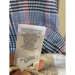 J Jill Barley Relaxed Jacket Blue Red Plaid Cotton Spandex Boyfriend Blazer Photo 8