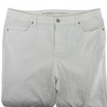 Chico's SO SLIMMING Girlfriend White Ankle Jeans Size 2.5 Large Photo 2