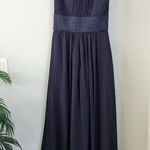 David's Bridal AW Dorian Bridesmaid Prom Formal Occasion Wedding Guest Dress, Dark Navy, 10 Photo 6