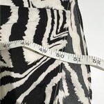 bigHit Zebra Print Halter Maxi Dress Ruffle Trim Sleeveless Black White M Black Size M Photo 4