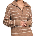 Faherty  Women's Mariner Sweater Carmel Stripe Size M Photo 0