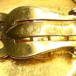 Swavorski VINTAGE S.A.L. Clip-On Earring | Bold Gold Tone Rhinestone Statement Jewelry Photo 3