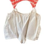 Anthropologie Cutout Neon Coral Striped Romper Size XL NEW Beach Summercore Photo 5