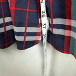 Torrid Shirt Dress Women's 3XBlue Red Plaid Poplin Collared Tie-Waist Sleeveless Photo 8