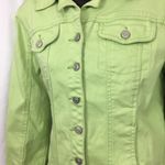 A.M.I green Cotten Jean look jacket S Green Photo 1