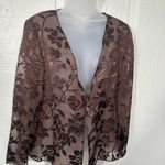Jessica Howard  Brow Long Sleeve Sheer Blazer Size 8 EUC Photo 2
