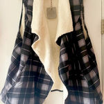 Matilda Jane  Cozy Up Buffalo‎ Plaid Sherpa Vest NWT Size XXL Photo 0