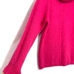 VTG Eminent M Silk Wool Blend Turtleneck Sweater Pink Fuzzy Soft Knit Preppy 90s Size M Photo 1